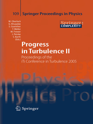 cover image of Progress in Turbulence II